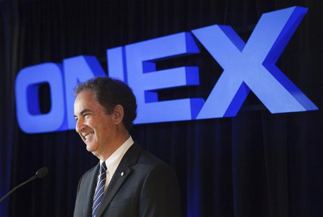 Onex Chairman of the Board, President, and Chief Executive Officer Gerald Schwartz speaks at their annual general meeting for shareholders i Onex Chairman of the Board, President, and Chief Executive Officer Gerald Schwartz speaks at their annual general meeting for shareholders i
