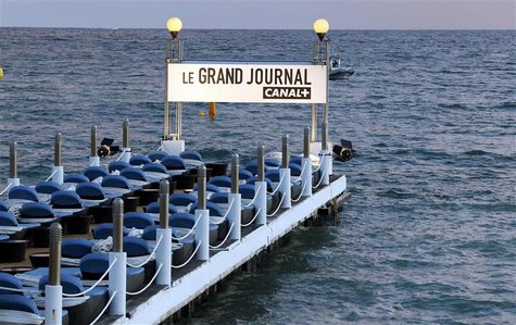 A view of the deck near the Canal + television studio is seen on the Croisette in Cannes May 17, 2013. A man has been arrested on Friday on A view of the deck near the Canal + television studio is seen on the Croisette in Cannes May 17, 2013. A man has been arrested on Friday on