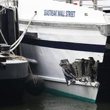 New York City emergency responders investigate a commuter ferry crash that occurred during the morning rush in New York, in this January 9, New York City emergency responders investigate a commuter ferry crash that occurred during the morning rush in New York, in this January 9,