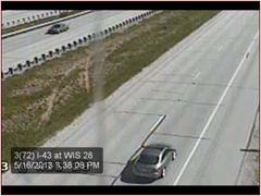 Getaway car on I-43 Getaway car on I-43