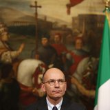 Italian Prime Minister Enrico Letta attends a news conference with European Parliament President Martin Schulz (not pictured) at Chigi palac Italian Prime Minister Enrico Letta attends a news conference with European Parliament President Martin Schulz (not pictured) at Chigi palac