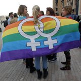 People gather outside Marseille's town hall to attend a demonstration to support the passage of the same-sex marriage bill in Marseille, Apr People gather outside Marseille's town hall to attend a demonstration to support the passage of the same-sex marriage bill in Marseille, Apr