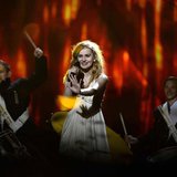 Danish singer Emmelie de Forest performs the song "Only teardrops" during the dress rehearsal for the final of the 2013 Eurovision Song Cont Danish singer Emmelie de Forest performs the song "Only teardrops" during the dress rehearsal for the final of the 2013 Eurovision Song Cont