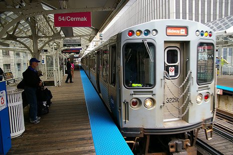CTA Chicago subway train CTA Chicago subway train
