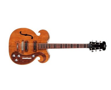 A custom-made electric guitar played by the late John Lennon and George Harrison of the Beatles is shown in this Julien's Auctions handout p A custom-made electric guitar played by the late John Lennon and George Harrison of the Beatles is shown in this Julien's Auctions handout p