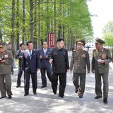 North Korean leader Kim Jong-un (C) visits the "February 20 factory of the Korean People's Army" in this photo released by North Korea's Cen North Korean leader Kim Jong-un (C) visits the "February 20 factory of the Korean People's Army" in this photo released by North Korea's Cen