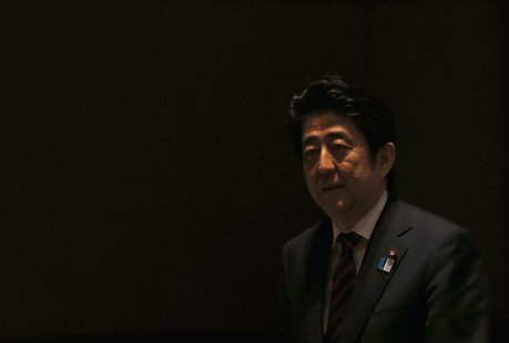 Japan's Prime Minister Shinzo Abe attends a meeting hosted by Japan Akademeia in Tokyo May 17, 2013. REUTERS/Issei Kato Japan's Prime Minister Shinzo Abe attends a meeting hosted by Japan Akademeia in Tokyo May 17, 2013. REUTERS/Issei Kato