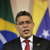 Venezuela's Foreign Minister Elias Jaua speaks during a press statement with his Brazilian counterpart Antonio Patriota (not pictured) at th Venezuela's Foreign Minister Elias Jaua speaks during a press statement with his Brazilian counterpart Antonio Patriota (not pictured) at th