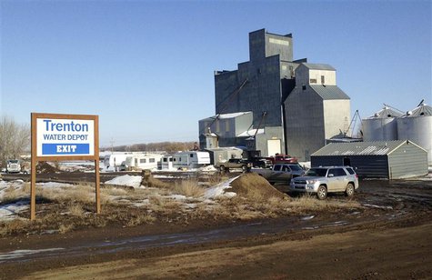 The Trenton Water Depot in Trenton, North Dakota, is seen March 26, 2013. REUTERS/Ernest Scheyder The Trenton Water Depot in Trenton, North Dakota, is seen March 26, 2013. REUTERS/Ernest Scheyder