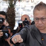 Director Takashi Miike poses during a photocall for the film "Wara No Tate" (Shield of Straw) at the 66th Cannes Film Festival in Cannes May Director Takashi Miike poses during a photocall for the film "Wara No Tate" (Shield of Straw) at the 66th Cannes Film Festival in Cannes May