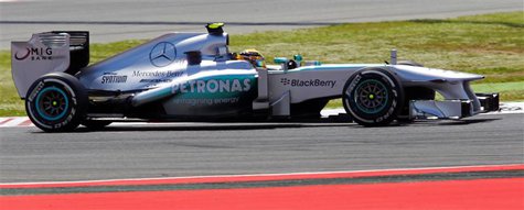 Mercedes Formula One Lewis Hamilton of Britain drives during the qualifying session at the Spanish F1 Grand Prix at the Circuit de Catalunya Mercedes Formula One Lewis Hamilton of Britain drives during the qualifying session at the Spanish F1 Grand Prix at the Circuit de Catalunya