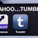 A photo illustration shows the applications of Yahoo and Tumblr on the screen of an iPhone in Zagreb May 20, 2013. REUTERS/Antonio Bronic A photo illustration shows the applications of Yahoo and Tumblr on the screen of an iPhone in Zagreb May 20, 2013. REUTERS/Antonio Bronic