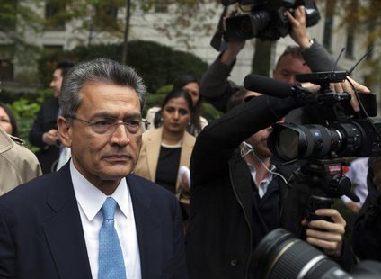 Former Goldman Sachs Group Inc board member Rajat Gupta departs Manhattan Federal Court after being sentenced in New York, October 24, 2012. Former Goldman Sachs Group Inc board member Rajat Gupta departs Manhattan Federal Court after being sentenced in New York, October 24, 2012.