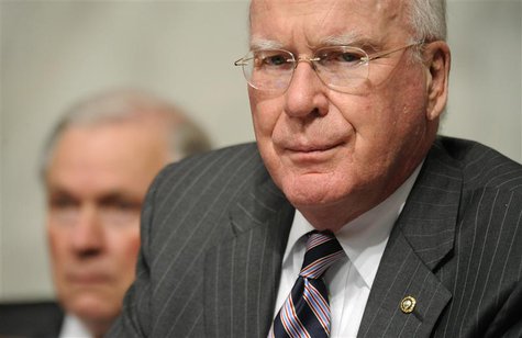 Committee Chairman Senator Patrick Leahy (D-VT) (R) and ranking member Sen. Jeff Sessions (R-AL) (L) preside over the second day of U.S. Sup Committee Chairman Senator Patrick Leahy (D-VT) (R) and ranking member Sen. Jeff Sessions (R-AL) (L) preside over the second day of U.S. Sup