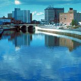 The Flint River in Flint, Michigan. The Flint River in Flint, Michigan.
