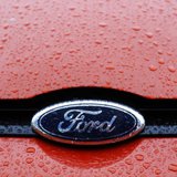 The Ford logo is seen on a vehicle at Ford car plant in Craiova, 230km (143 miles) west of Bucharest, October 29, 2012. REUTERS/Bogdan Crist The Ford logo is seen on a vehicle at Ford car plant in Craiova, 230km (143 miles) west of Bucharest, October 29, 2012. REUTERS/Bogdan Crist