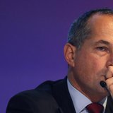 French bank Societe Generale Chairman and Chief Executive Officer Frederic Oudea attends the bank's 2012 annual results presentation in La D