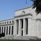 A view shows the Federal Reserve building on the day it is scheduled to release minutes of the Federal Open Market Committee from August 1, 