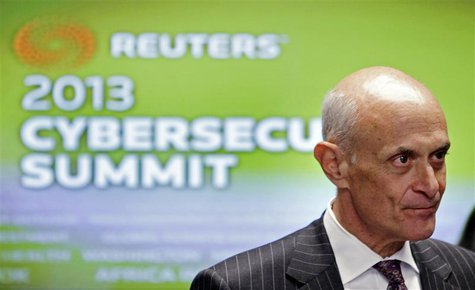 Former Homeland Security Secretary Michael Chertoff, Vice President of Cyber Security for The Chertoff Group, attends the Reuters Cybersecur Former Homeland Security Secretary Michael Chertoff, Vice President of Cyber Security for The Chertoff Group, attends the Reuters Cybersecur