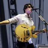 Ezra Koenig of Vampire Weekend performs during the Coachella Music Festival in Indio, California April 14, 2013. REUTERS/Mario Anzuoni