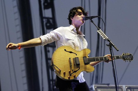 Ezra Koenig of Vampire Weekend performs during the Coachella Music Festival in Indio, California April 14, 2013. REUTERS/Mario Anzuoni Ezra Koenig of Vampire Weekend performs during the Coachella Music Festival in Indio, California April 14, 2013. REUTERS/Mario Anzuoni
