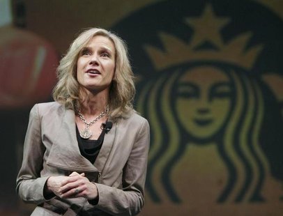 Michelle Gass speaks to shareholders during Starbucks' Annual Meeting of Shareholders in Seattle, Washington March 21, 2012. REUTERS/Robert Michelle Gass speaks to shareholders during Starbucks' Annual Meeting of Shareholders in Seattle, Washington March 21, 2012. REUTERS/Robert