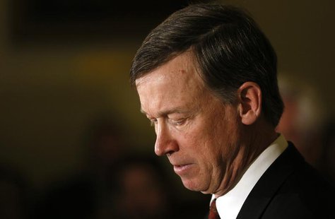 Colorado Governor John Hickenlooper becomes emotional as he discusses the shooting death of Tom Clements, the head of Colorado state's priso Colorado Governor John Hickenlooper becomes emotional as he discusses the shooting death of Tom Clements, the head of Colorado state's priso