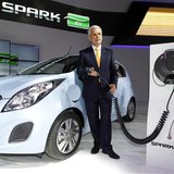 Sergio Rocha, president and CEO of GM Korea poses next to Spark EV at the Seoul motor show in Goyang, north of Seoul March 28, 2013. REUTERS Sergio Rocha, president and CEO of GM Korea poses next to Spark EV at the Seoul motor show in Goyang, north of Seoul March 28, 2013. REUTERS