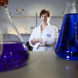 Kathrin Jansen, senior vice president of Vaccine Research and Early Development at Pfizer Inc, poses for a portrait in one of her labs at Pf Kathrin Jansen, senior vice president of Vaccine Research and Early Development at Pfizer Inc, poses for a portrait in one of her labs at Pf