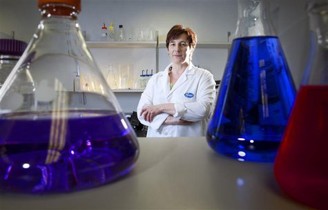 Kathrin Jansen, senior vice president of Vaccine Research and Early Development at Pfizer Inc, poses for a portrait in one of her labs at Pf Kathrin Jansen, senior vice president of Vaccine Research and Early Development at Pfizer Inc, poses for a portrait in one of her labs at Pf