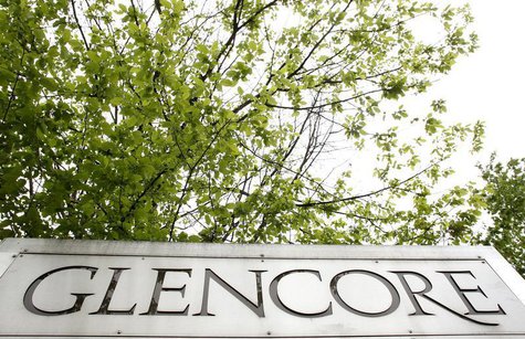 The logo of Glencore is seen in front of the company's headquarter in the Swiss town of Zug May 9, 2012. REUTERS/Arnd Wiegmann The logo of Glencore is seen in front of the company's headquarter in the Swiss town of Zug May 9, 2012. REUTERS/Arnd Wiegmann