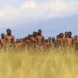 M23 rebel recruits stand at attention during a training session at the Rumangabo military camp in eastern Democratic Republic of Congo, May M23 rebel recruits stand at attention during a training session at the Rumangabo military camp in eastern Democratic Republic of Congo, May