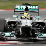 Mercedes Formula One driver Nico Rosberg of Germany drives during the third practice session during the Spanish F1 Grand Prix at the Circuit Mercedes Formula One driver Nico Rosberg of Germany drives during the third practice session during the Spanish F1 Grand Prix at the Circuit