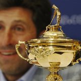 European Ryder Cup captain Jose Maria Olazabal smiles during a news conference in a hotel near Heathrow Airport, in west London October 2, 2 European Ryder Cup captain Jose Maria Olazabal smiles during a news conference in a hotel near Heathrow Airport, in west London October 2, 2