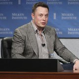 CEO of Tesla Motors Elon Musk speaks during a session titled "To Infinity and Beyond: Jeff Skoll talks with Elon And Kimbal Musk" at the Mil CEO of Tesla Motors Elon Musk speaks during a session titled "To Infinity and Beyond: Jeff Skoll talks with Elon And Kimbal Musk" at the Mil