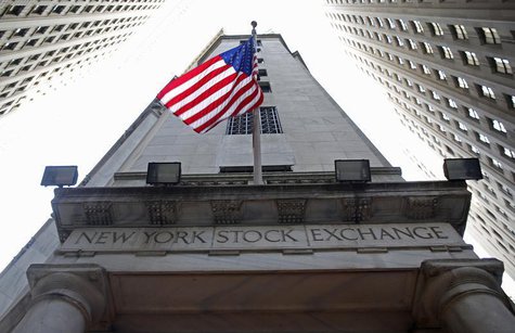 A flag flutters in the wind outside the New York Stock Exchange November 5, 2012. REUTERS/Chip East A flag flutters in the wind outside the New York Stock Exchange November 5, 2012. REUTERS/Chip East