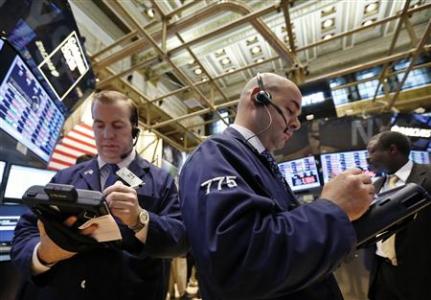 Traders work on the floor at the New York Stock Exchange, May 16, 2013.
REUTERS/Brendan McDermid Traders work on the floor at the New York Stock Exchange, May 16, 2013.
REUTERS/Brendan McDermid