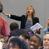 Protester Medea Benjamin, co-founder of the Code Pink activist group, interrupts U.S. President Barack Obama as he speaks about his administ Protester Medea Benjamin, co-founder of the Code Pink activist group, interrupts U.S. President Barack Obama as he speaks about his administ