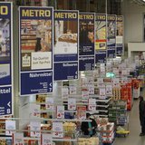 People shop at a cash and carry market of Germany's biggest retailer Metro AG in the western German city of Sankt Augustin near Bonn March 1 People shop at a cash and carry market of Germany's biggest retailer Metro AG in the western German city of Sankt Augustin near Bonn March 1
