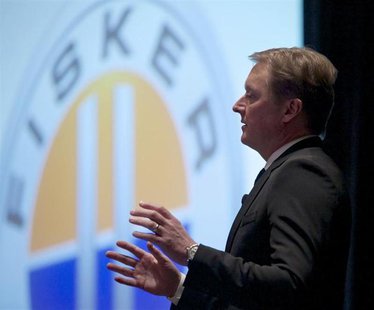 Henrik Fisker, co-founder, executive chairman, and chief designer at Fisker Automotive speaks during the Chicago Auto Show, February 7, 2013 Henrik Fisker, co-founder, executive chairman, and chief designer at Fisker Automotive speaks during the Chicago Auto Show, February 7, 2013