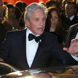 Cast members Michael Douglas leaves after the screening of the film "Behind the Candelabra" in competition during the 66th Cannes Film Festi