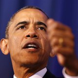 President Barack Obama gestures as he speaks about his administration's counter-terrorism policy at the National Defense University at Fort 