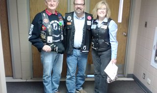 Elizabeth Wood and Dave Nordlund from Rolling Thunder, Chapter 1, South Dakota appeared on the Greg Belfrage (Middle) Show.  (KELO/KELQ Photo)