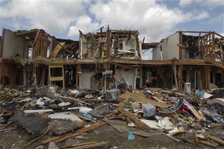 Tornado damage Moore, Oklahoma. (Reuters) Tornado damage Moore, Oklahoma. (Reuters)