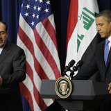 Iraq's Prime Minister Nuri al-Maliki (L) and U.S. President Barack Obama (R) hold a joint news conference in the Eisenhower Executive Office Iraq's Prime Minister Nuri al-Maliki (L) and U.S. President Barack Obama (R) hold a joint news conference in the Eisenhower Executive Office