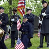 Jim Smith (L), 70, of Hempfield, leads members of the Grand Army of the Republic Post 88, Pittsburgh, and the Armbrust Veterans and Civil Wa Jim Smith (L), 70, of Hempfield, leads members of the Grand Army of the Republic Post 88, Pittsburgh, and the Armbrust Veterans and Civil Wa