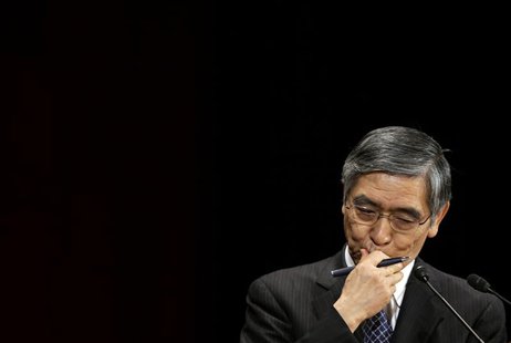 Bank of Japan Governor Haruhiko Kuroda attends the International Conference on the Future of Asia in Tokyo May 24, 2013. REUTERS/Toru Hanai Bank of Japan Governor Haruhiko Kuroda attends the International Conference on the Future of Asia in Tokyo May 24, 2013. REUTERS/Toru Hanai
