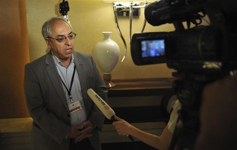 Abdulbaset Sieda, former chairman of Syrian National Council (SNC), speaks during an interview with Reuters TV in Istanbul May 26, 2013. REU Abdulbaset Sieda, former chairman of Syrian National Council (SNC), speaks during an interview with Reuters TV in Istanbul May 26, 2013. REU