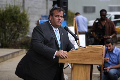 New Jersey Governor Chris Christie speaks at a groundbreaking ceremony for the Technology Enhanced Accelerated Learning Center news conferen New Jersey Governor Chris Christie speaks at a groundbreaking ceremony for the Technology Enhanced Accelerated Learning Center news conferen