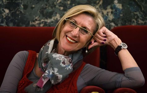 Rosa Diez, leader of the centrist Union for Democracy and Progress, or UPyD, smiles while posing for a photograph in Parliament in Madrid Ma Rosa Diez, leader of the centrist Union for Democracy and Progress, or UPyD, smiles while posing for a photograph in Parliament in Madrid Ma